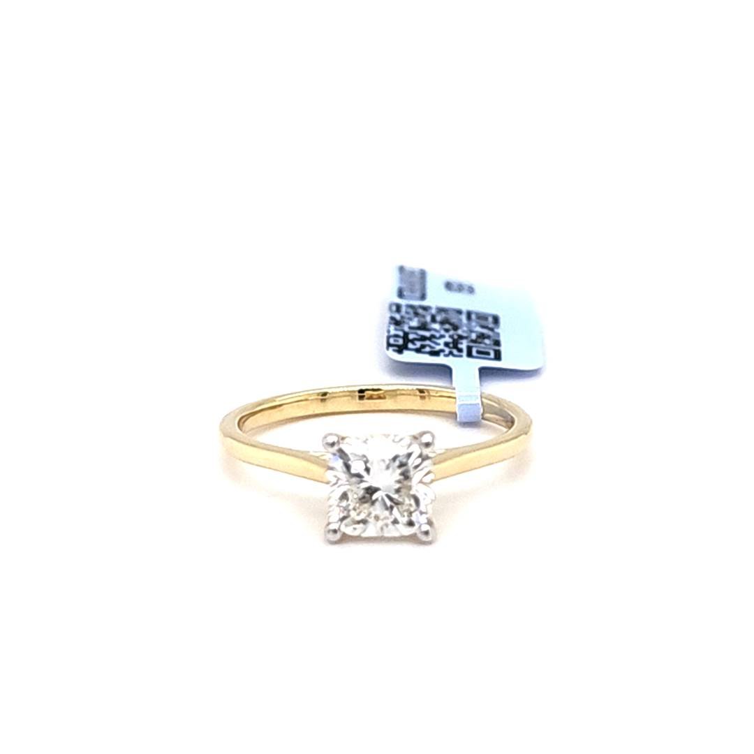 LG - 14K 1.06-1.08CT D-RING LDS CUSC CERTIFIED SOLITAIRE